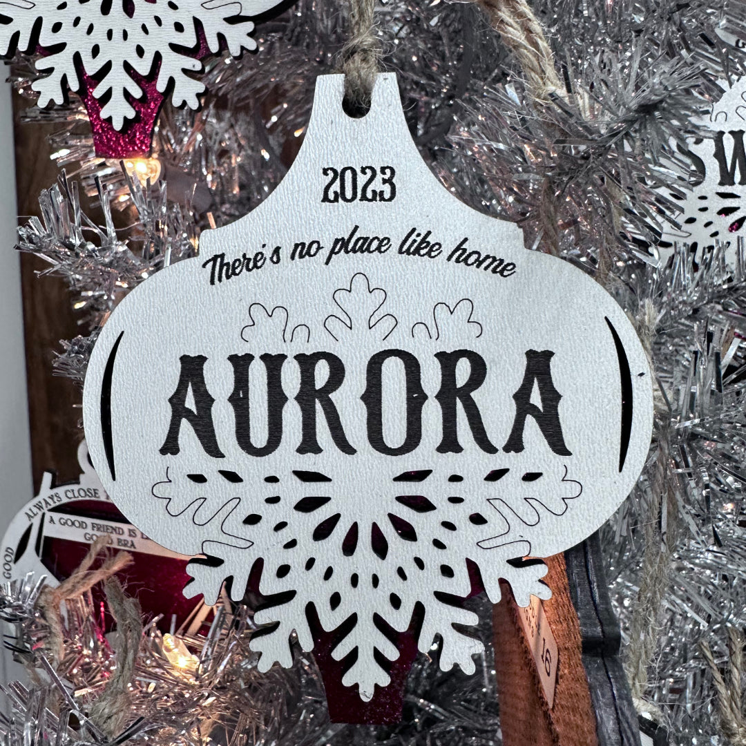 2023 There's No Place Like Home CUSTOM City Ornament