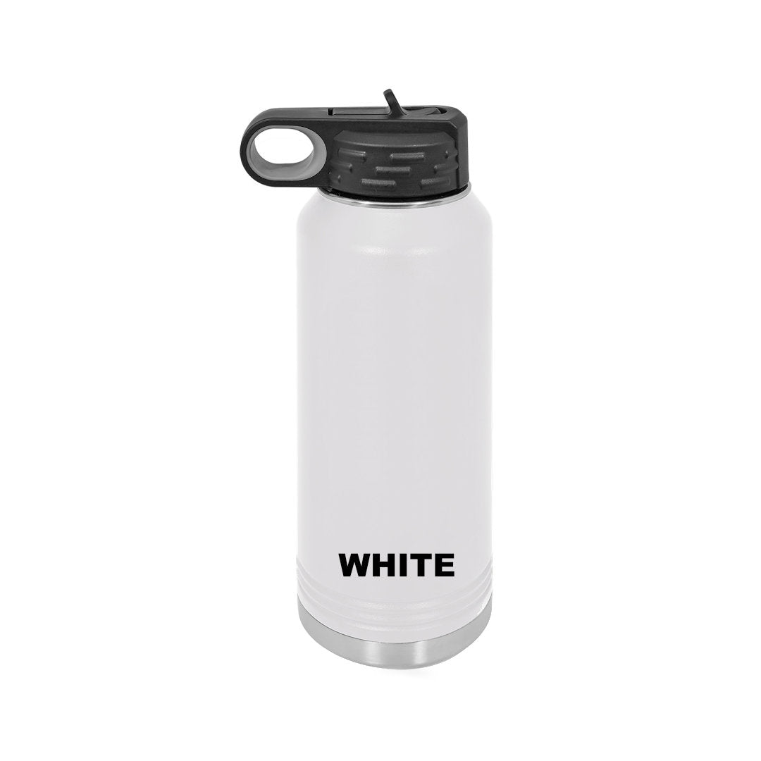 32oz Personalized Football or Cheer Engraved Stainless Steel Water bottle