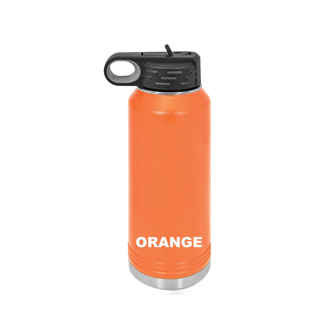 32oz Personalized Football or Cheer Engraved Stainless Steel Water bottle