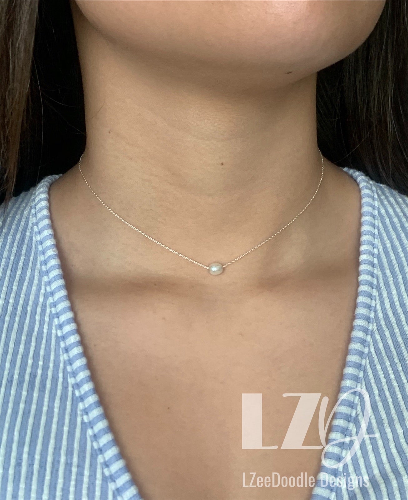 No Grit No Pearl Sterling Silver Necklace