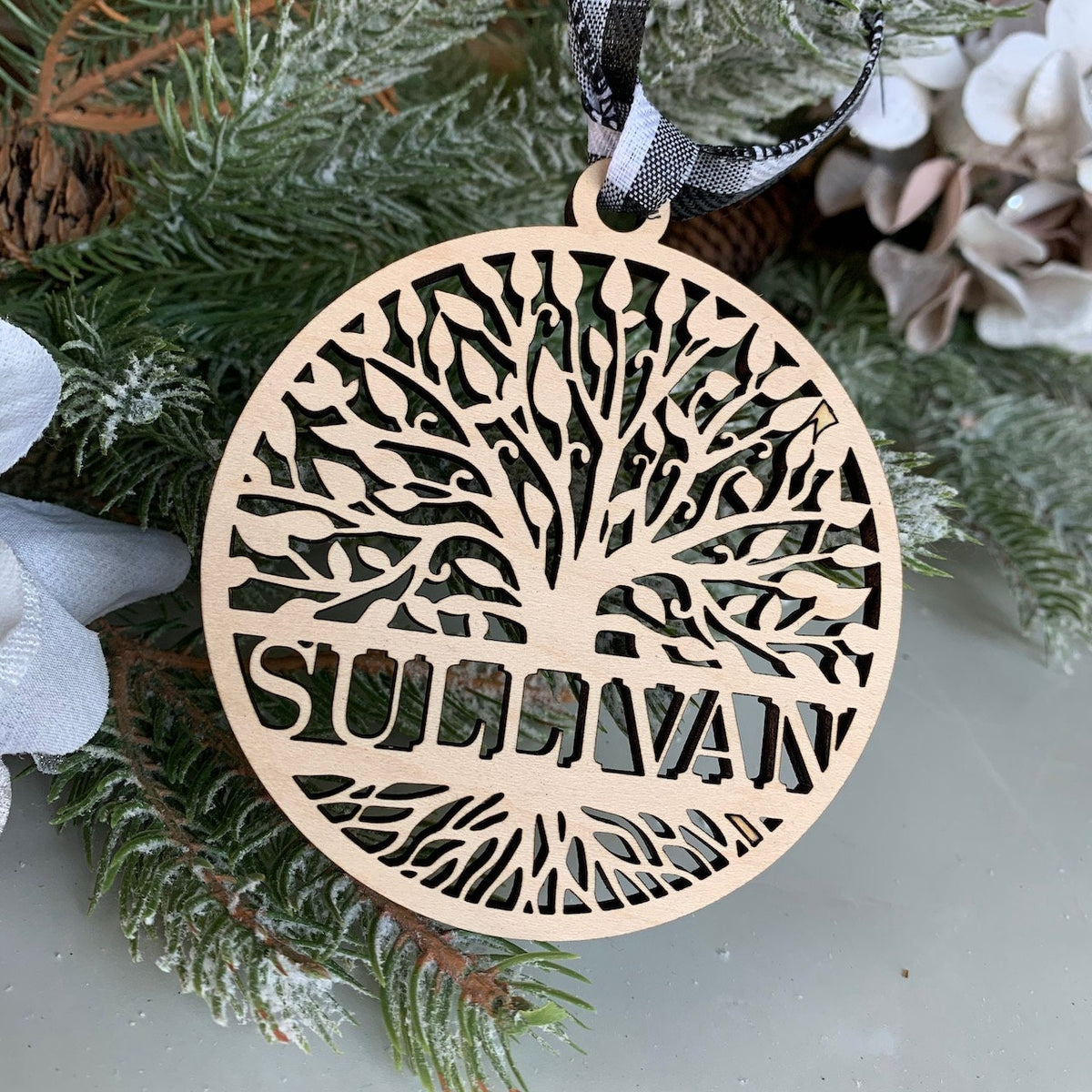 Custom City Holiday Snowflake Ornament