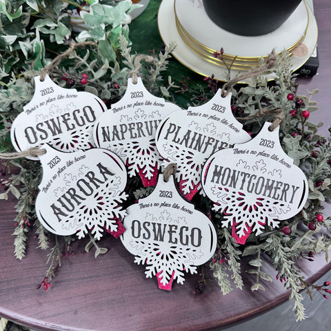 2023 There's No Place Like Home CUSTOM City Ornament