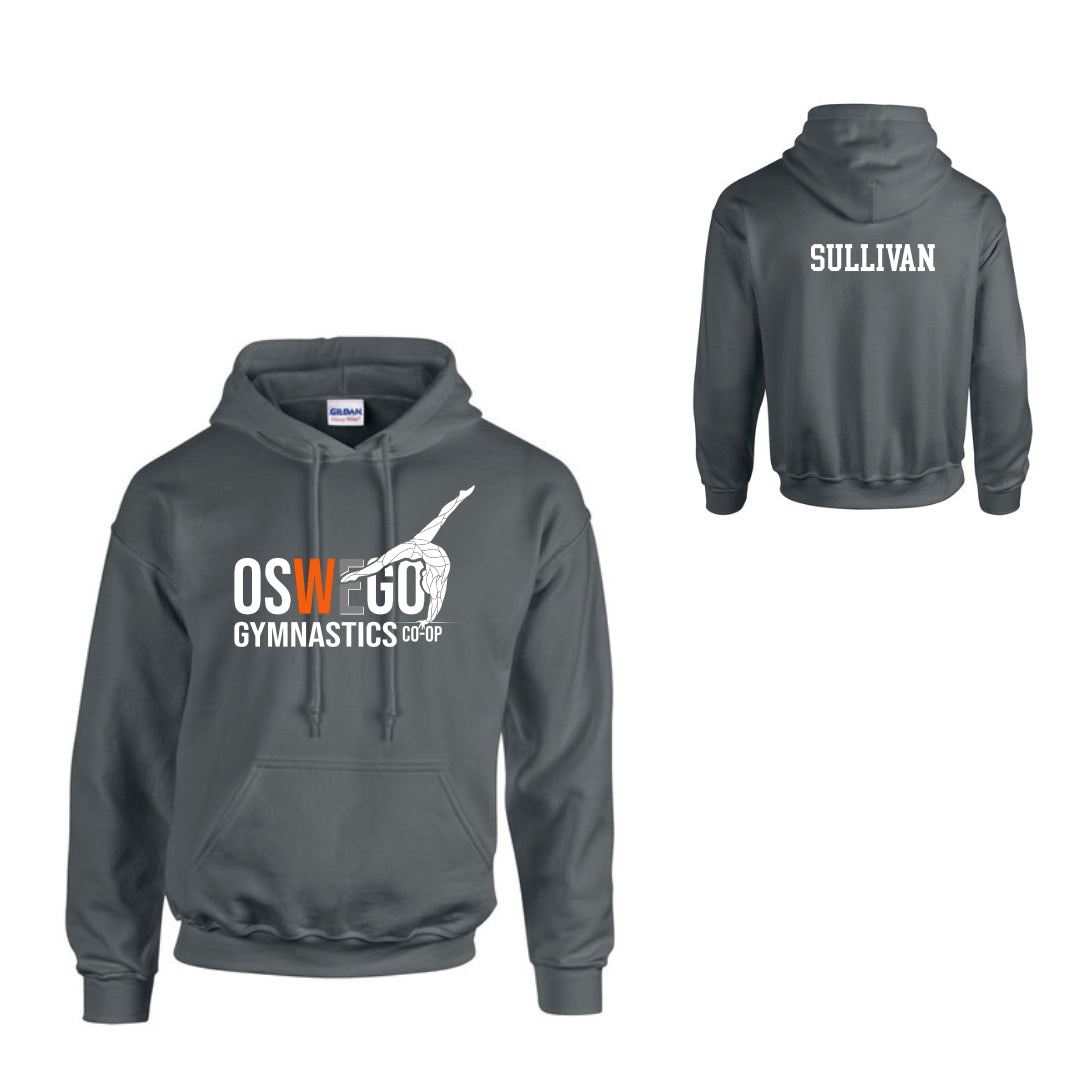 Gildan Adult Heavy Blend Hooded Sweatshirt - Gymnast logo