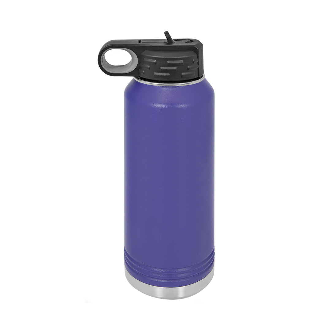 Personalized Football or Cheer 32oz Engraved Stainless Steel Water bottle