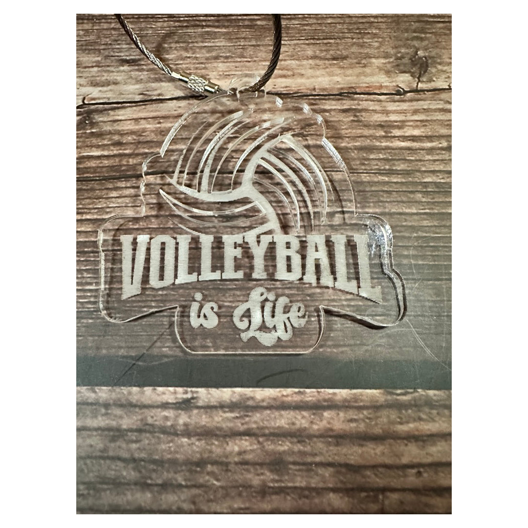 Volleyball Bag Tag-MOM, DAD, IS LIFE