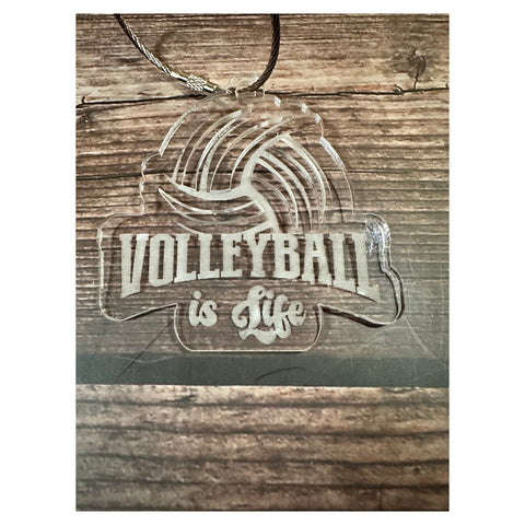 Volleyball Bag Tag-MOM, DAD, IS LIFE