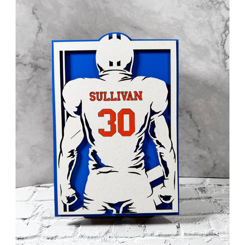 Personalized Football Player Sign