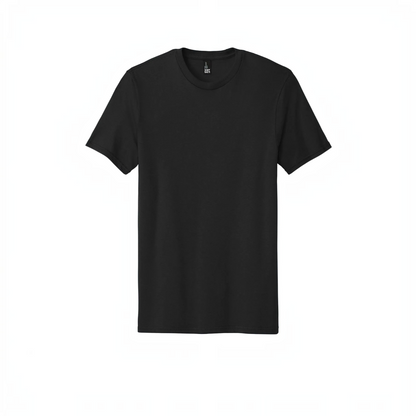 LZeeDoodle Designs classic black crew neck short sleeve t-shirt in a breathable, lightweight fabric blend.