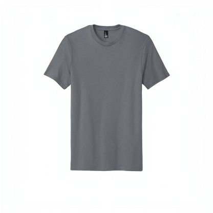 LZeeDoodle Designs classic crew neck short sleeve t-shirt in charcoal grey made from breathable fabric