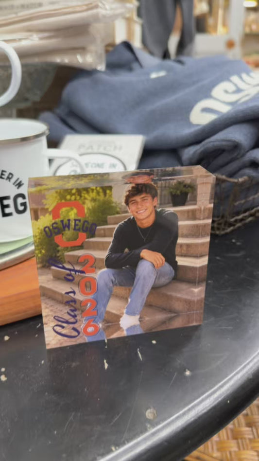 Class of 2027 Acrylic Floating Photo Block