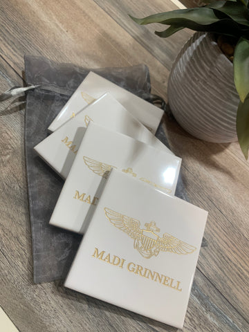Naval/Marine Aviator Wings Coaster