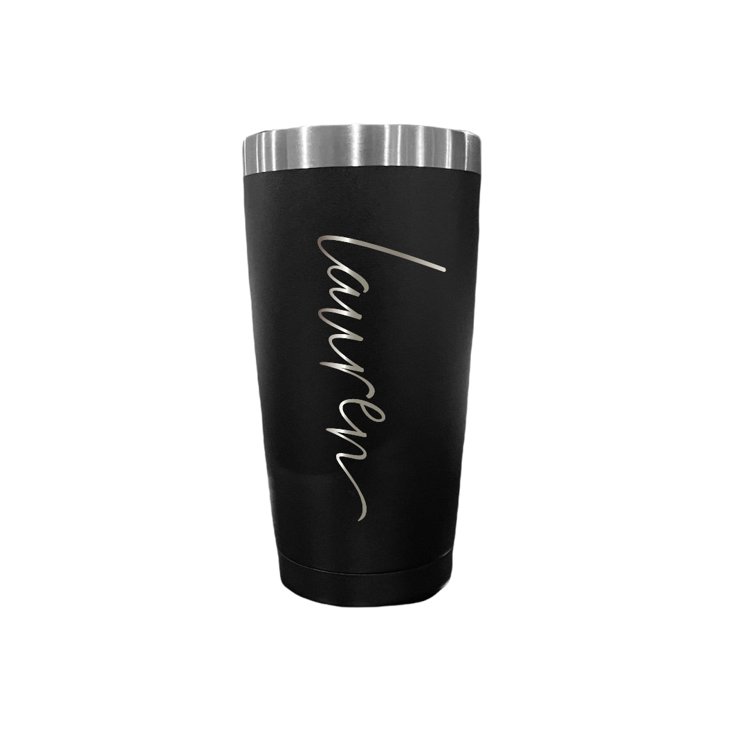 20oz Personalized Name Engraved Tumbler  - Black