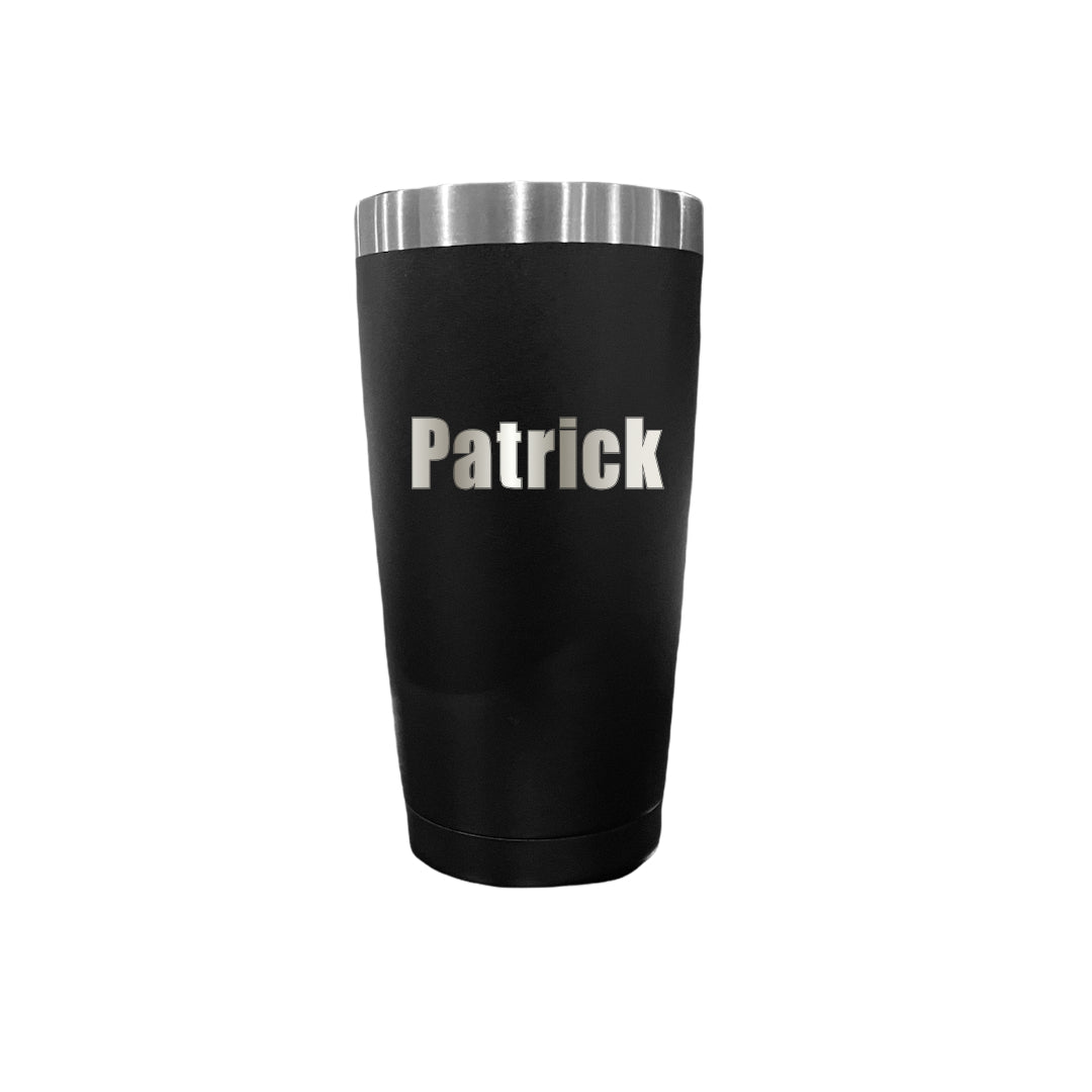20oz Personalized Name Engraved Tumbler  - Black