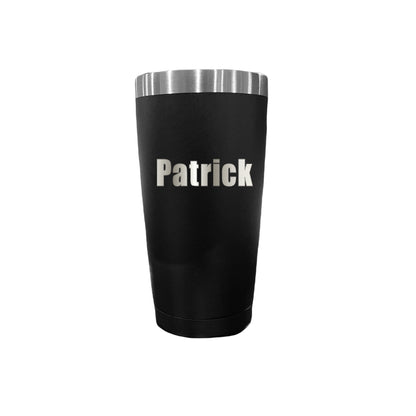 Engraved Tumbler 20oz Personalized Name   - Black
