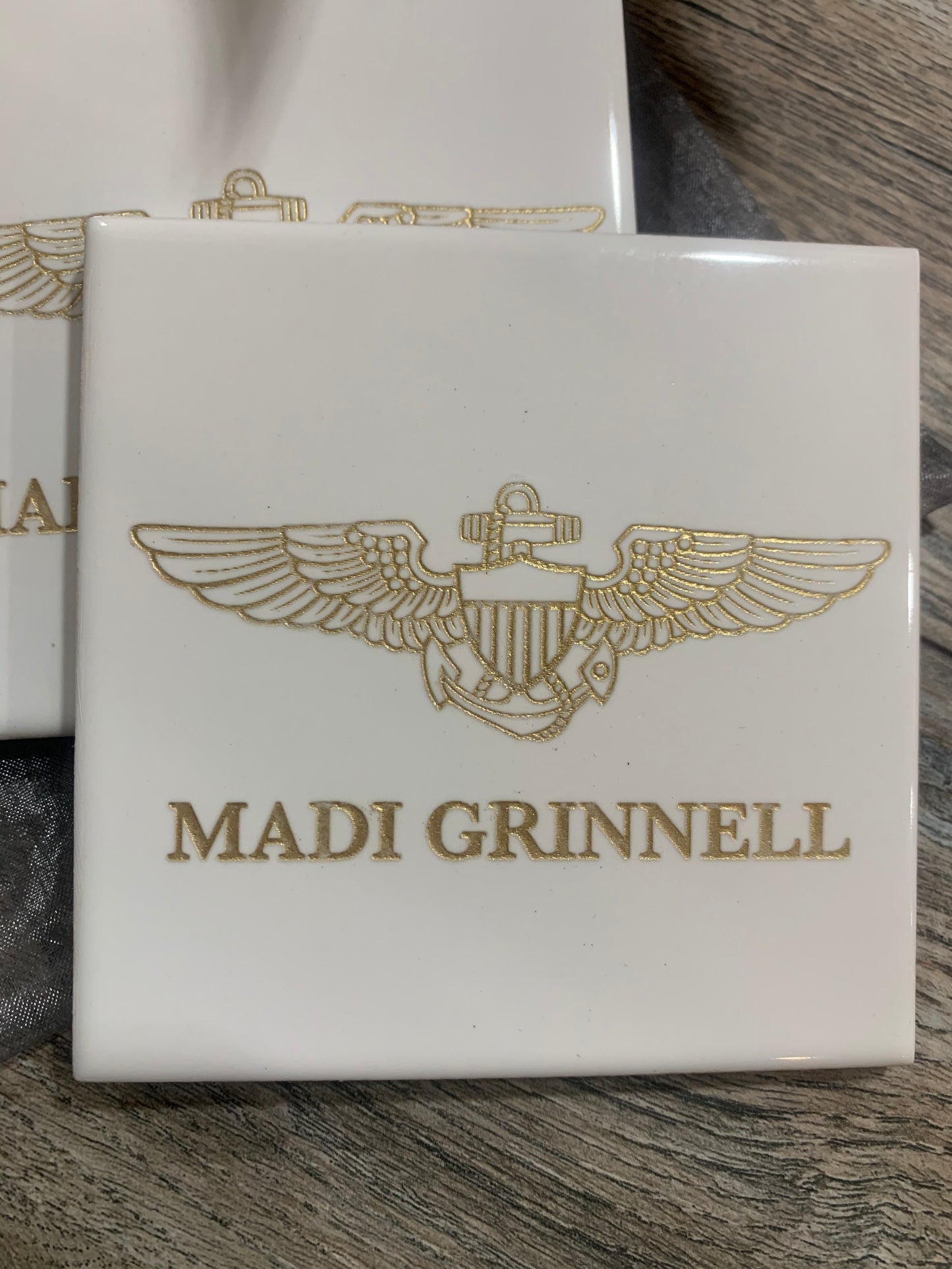 Naval/Marine Aviator Wings Coaster