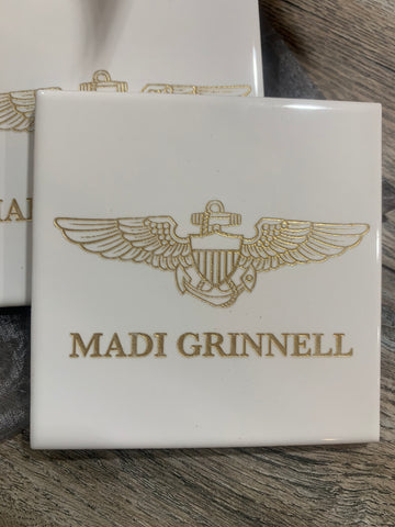 Naval/Marine Aviator Wings Coaster