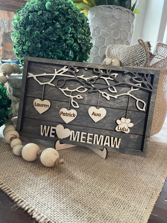 Personalized Tree of Life up to 12 names | I Love Mom, Grandma, Nana, Mommy, etc - Mother’s Day | Father's Day | Birthday | Christmas