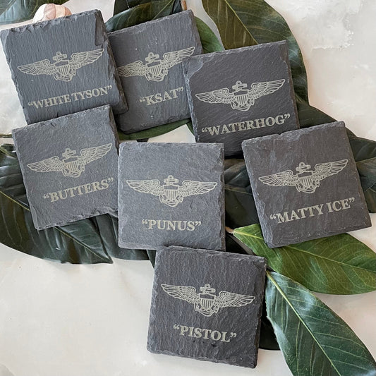 Naval/Marine Aviator Wings Coaster