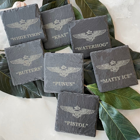Naval/Marine Aviator Wings Coaster
