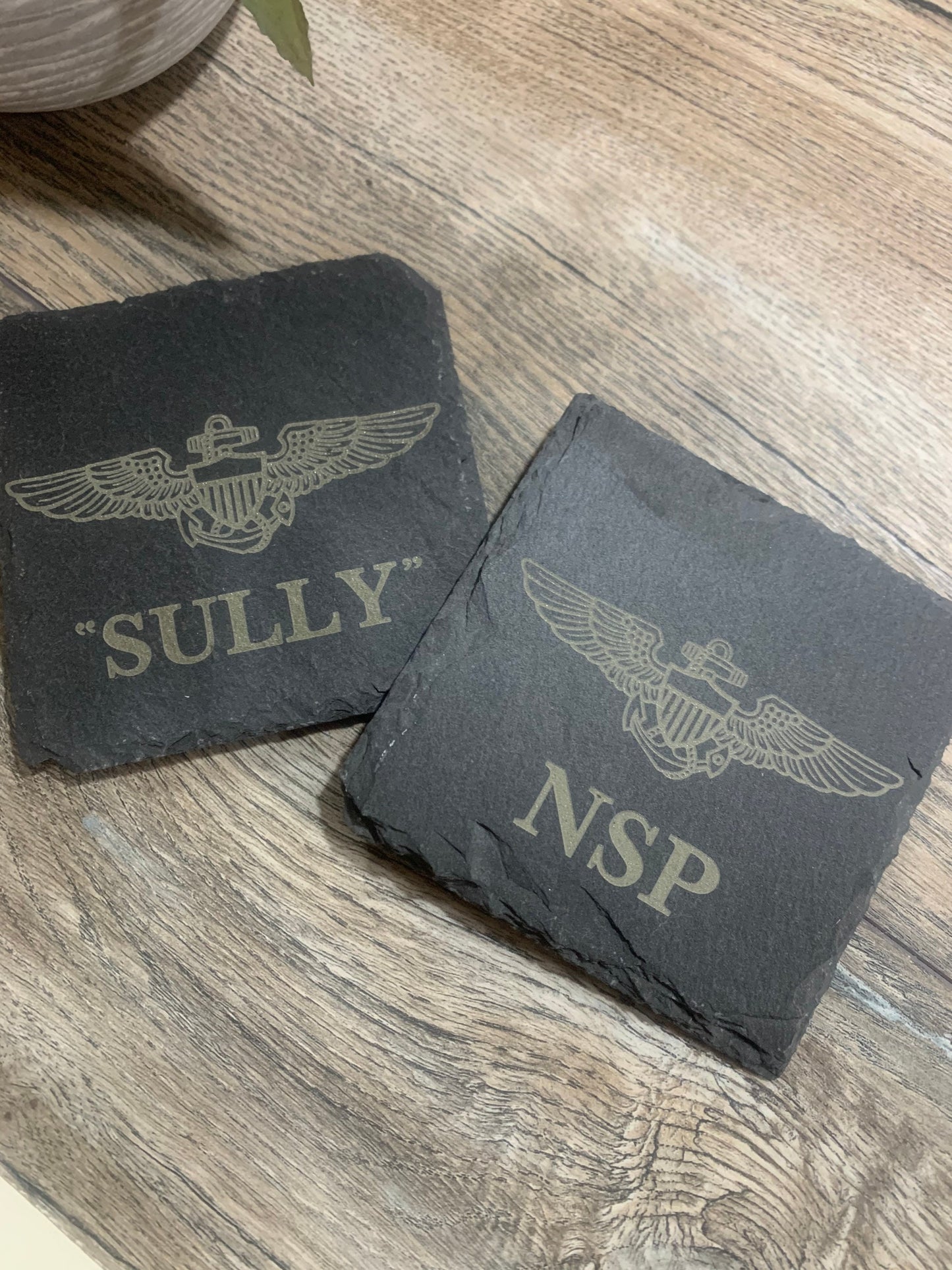Naval/Marine Aviator Wings Coaster