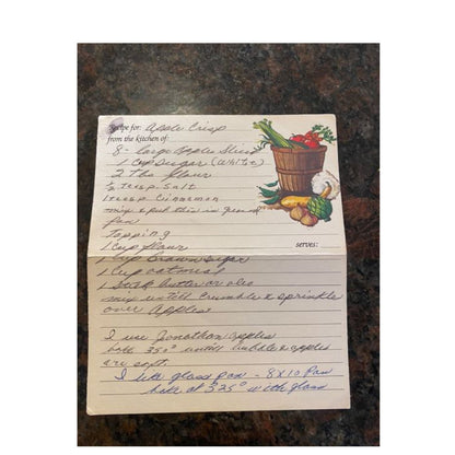 Engraved Handwritten Recipe Serving Board