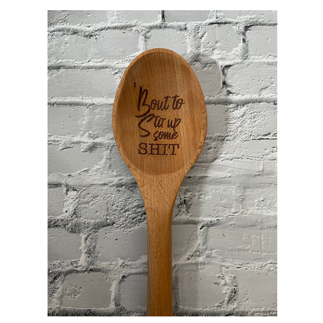 Engraved Mixing Spoons